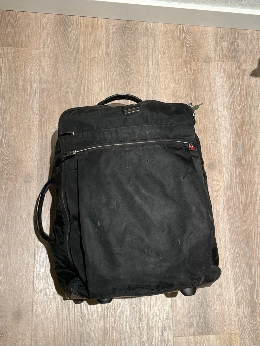 Tumi Black Ballistic Nylon Rolling Wheeled Carry-On Suitcase